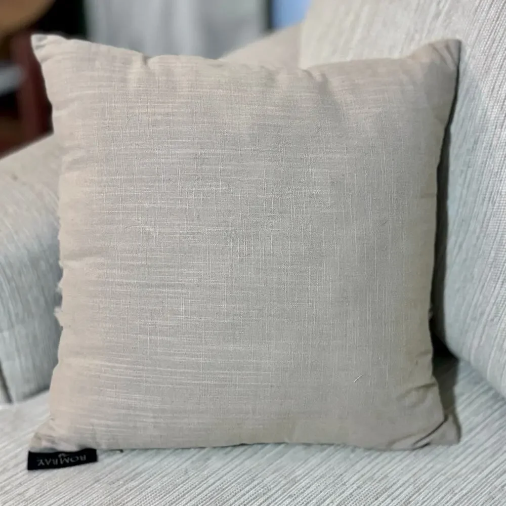 Bombay Company Knotted Detail Throw‎ Pillow Beige 16